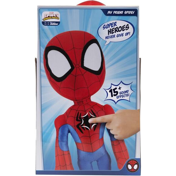 Marvel Spidey Talking Plush 16 Inch My Friend Spidey Toy with 16 Phrases - Picture 5 of 8